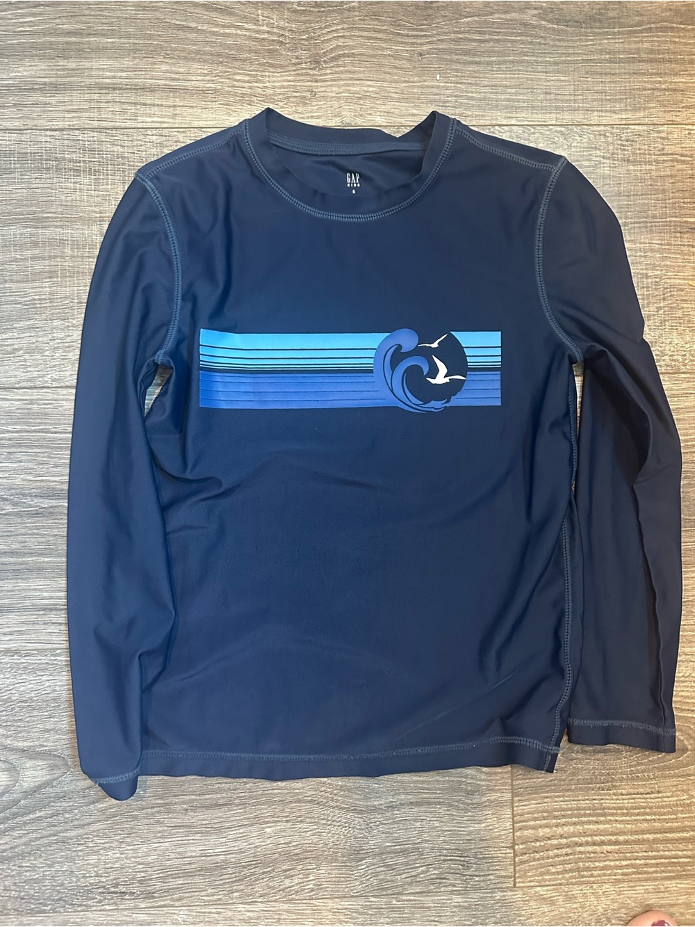 Gap Kids Small Navy Long Sleeve Rashguard